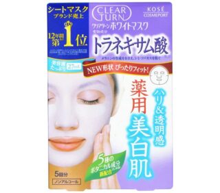 KOSÉ - Kose CLEAR TURN White Mask Tranexamic Acid (5 Masks)